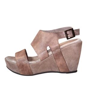 ANTELOPE LEATHER SUEDE WEDGES WOMEN’S Shoes size 36 6